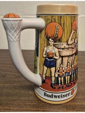 Budweiser Basketball Sports Series Ceramic Stein Mug